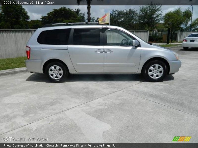 Silver / Gray 2006 Kia Sedona LX