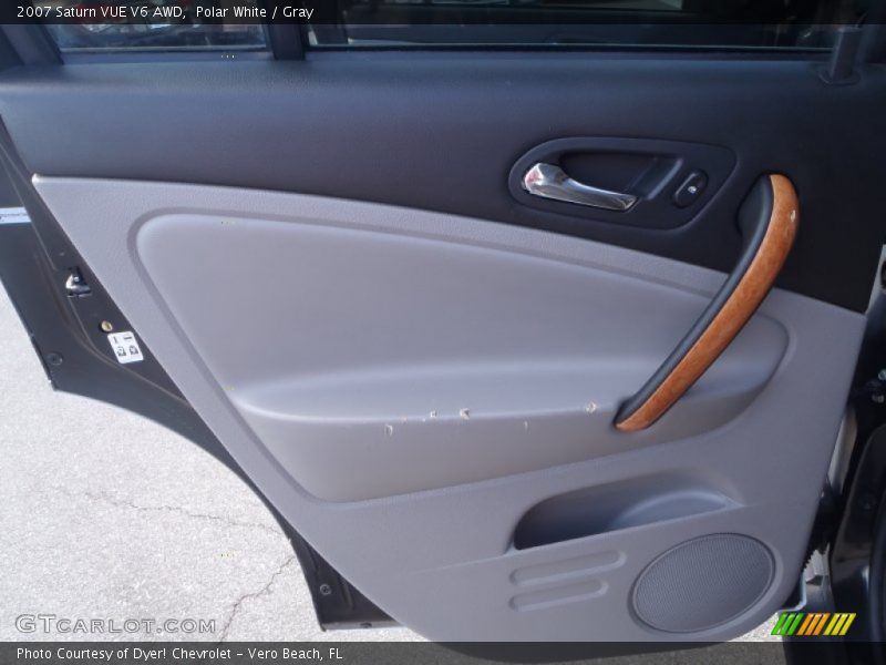Polar White / Gray 2007 Saturn VUE V6 AWD