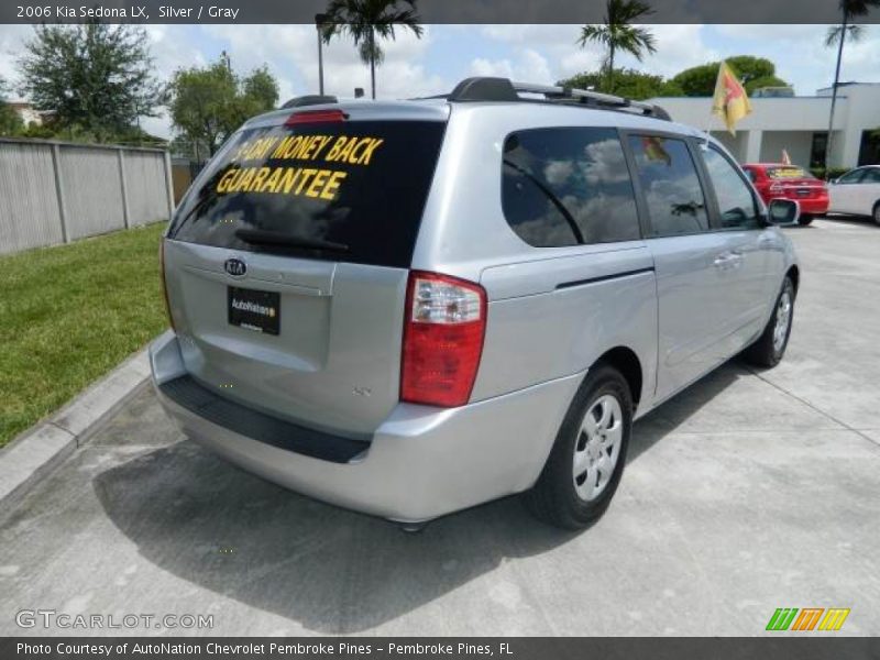 Silver / Gray 2006 Kia Sedona LX