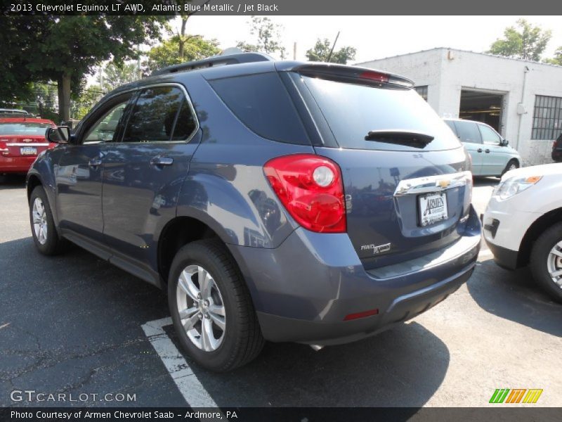 Atlantis Blue Metallic / Jet Black 2013 Chevrolet Equinox LT AWD