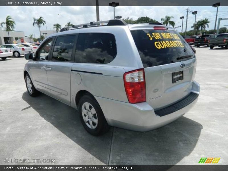 Silver / Gray 2006 Kia Sedona LX