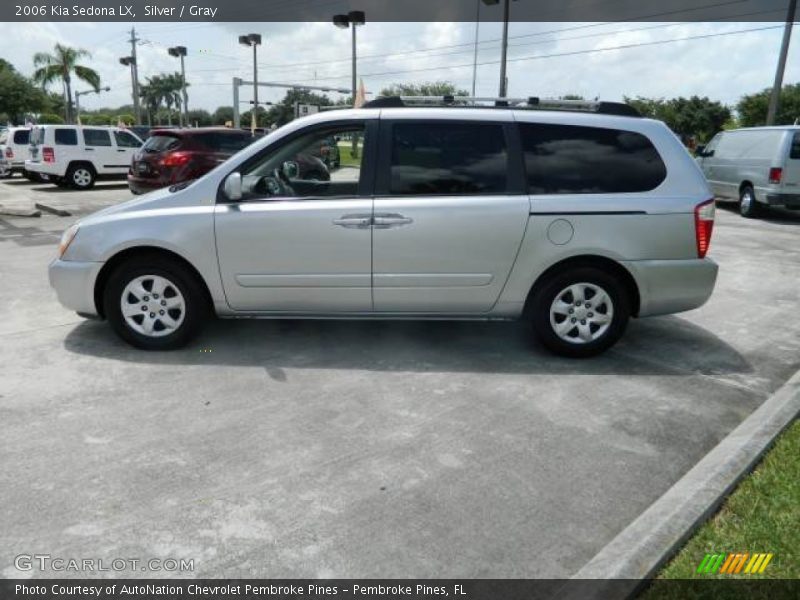 Silver / Gray 2006 Kia Sedona LX