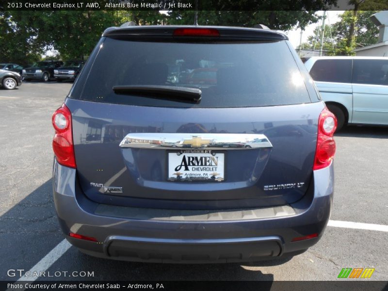 Atlantis Blue Metallic / Jet Black 2013 Chevrolet Equinox LT AWD