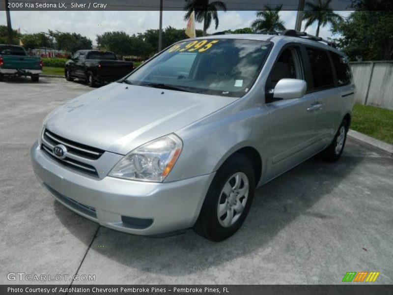 Silver / Gray 2006 Kia Sedona LX