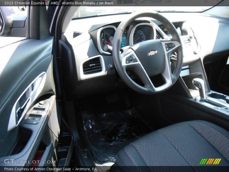 Atlantis Blue Metallic / Jet Black 2013 Chevrolet Equinox LT AWD
