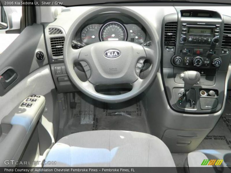 Silver / Gray 2006 Kia Sedona LX