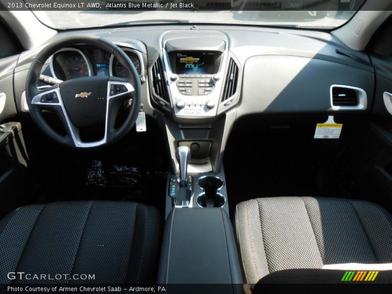 Atlantis Blue Metallic / Jet Black 2013 Chevrolet Equinox LT AWD