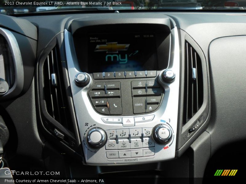 Atlantis Blue Metallic / Jet Black 2013 Chevrolet Equinox LT AWD