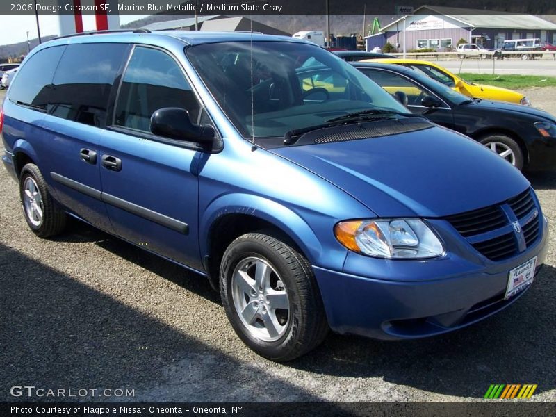 Marine Blue Metallic / Medium Slate Gray 2006 Dodge Caravan SE
