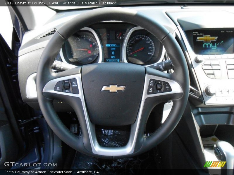 Atlantis Blue Metallic / Jet Black 2013 Chevrolet Equinox LT AWD
