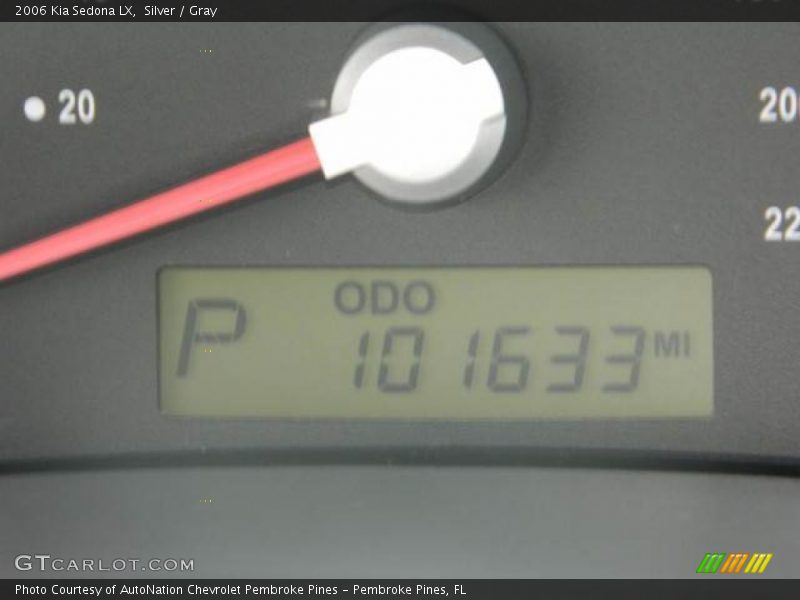 Silver / Gray 2006 Kia Sedona LX