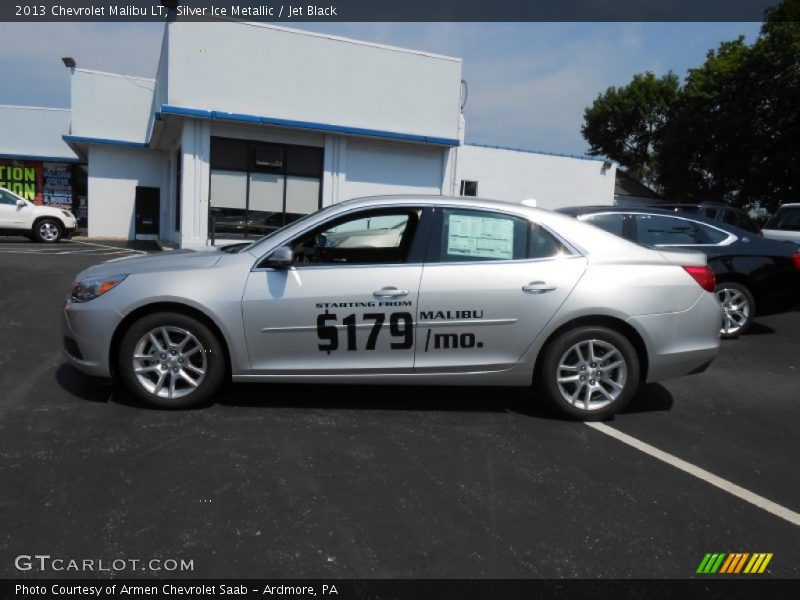 Silver Ice Metallic / Jet Black 2013 Chevrolet Malibu LT