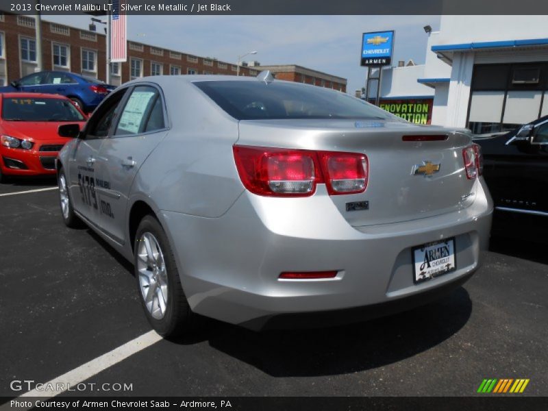 Silver Ice Metallic / Jet Black 2013 Chevrolet Malibu LT