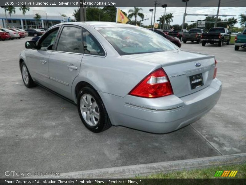 Silver Frost Metallic / Shale Grey 2005 Ford Five Hundred SEL