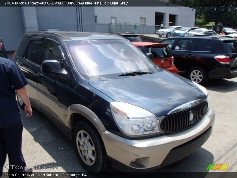 Dark Steel Blue Metallic / Light Gray 2004 Buick Rendezvous CXL AWD