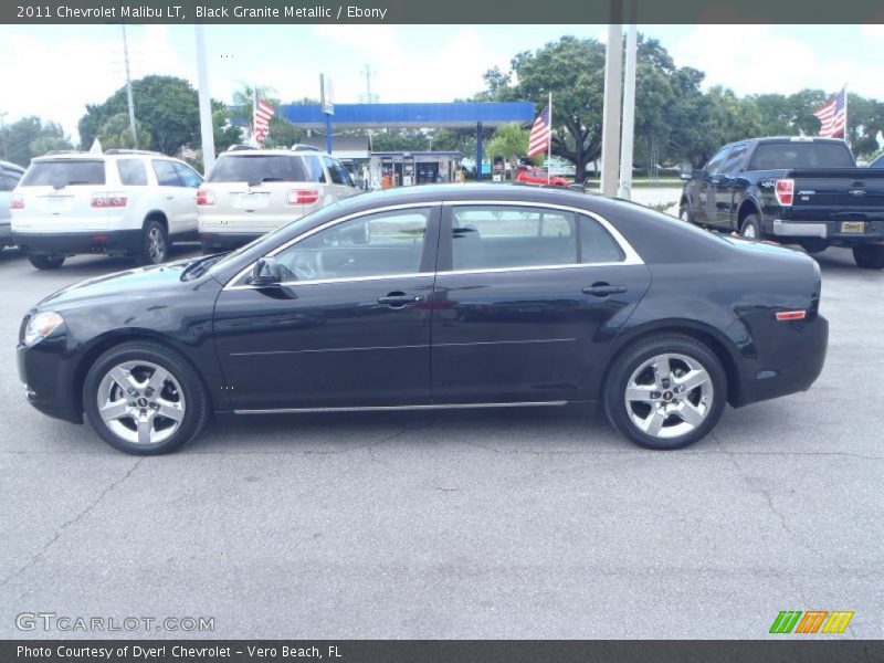 Black Granite Metallic / Ebony 2011 Chevrolet Malibu LT