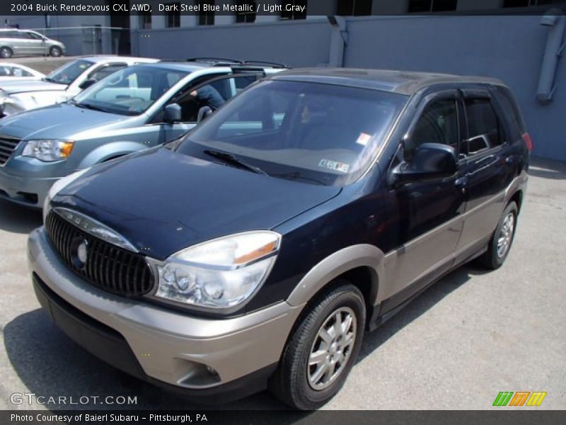 Dark Steel Blue Metallic / Light Gray 2004 Buick Rendezvous CXL AWD