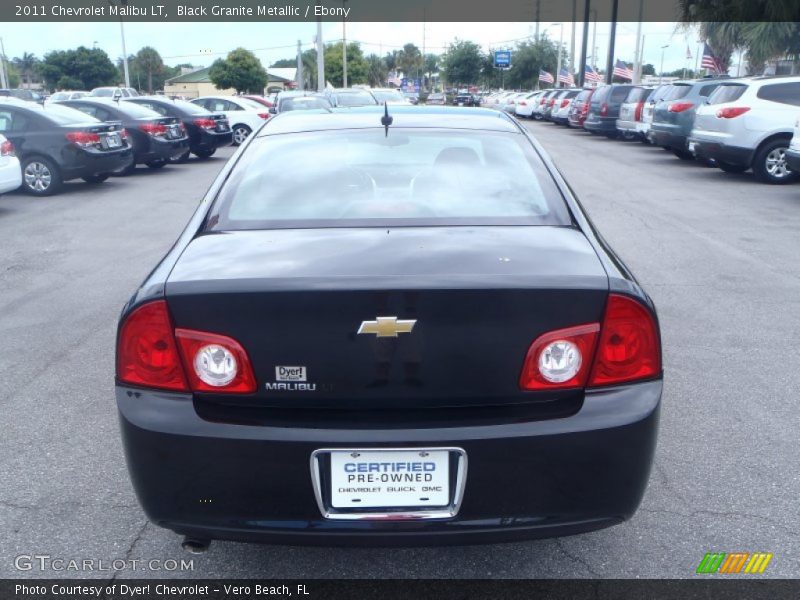 Black Granite Metallic / Ebony 2011 Chevrolet Malibu LT