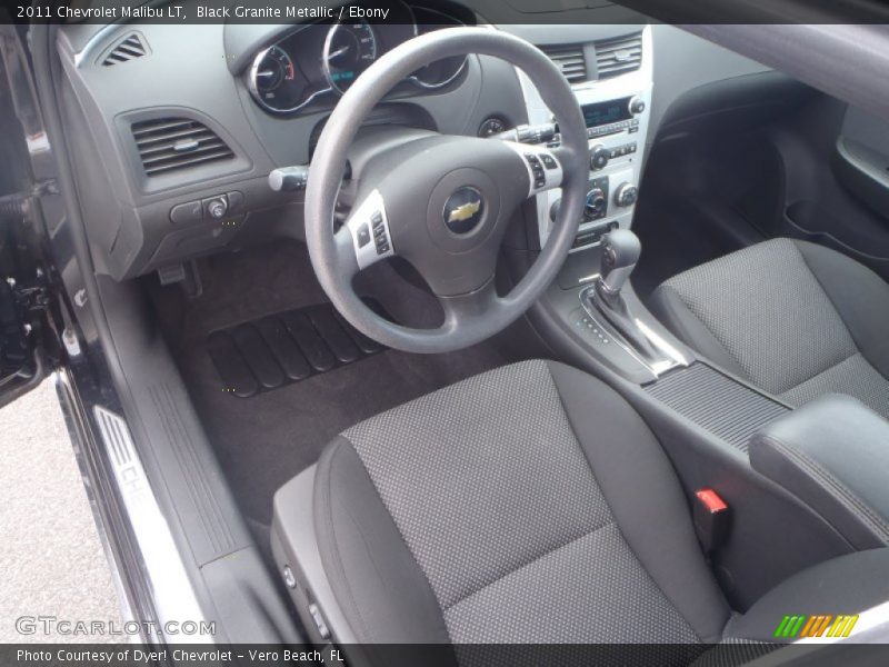 Black Granite Metallic / Ebony 2011 Chevrolet Malibu LT