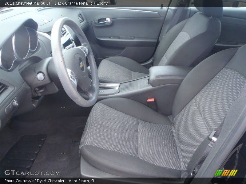 Black Granite Metallic / Ebony 2011 Chevrolet Malibu LT
