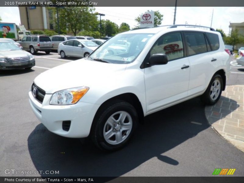 Super White / Ash Gray 2010 Toyota RAV4 I4 4WD