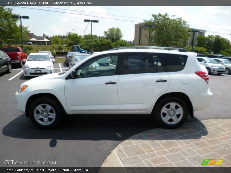 Super White / Ash Gray 2010 Toyota RAV4 I4 4WD