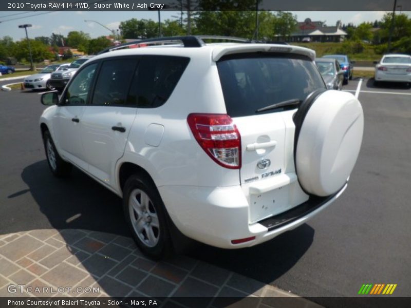 Super White / Ash Gray 2010 Toyota RAV4 I4 4WD