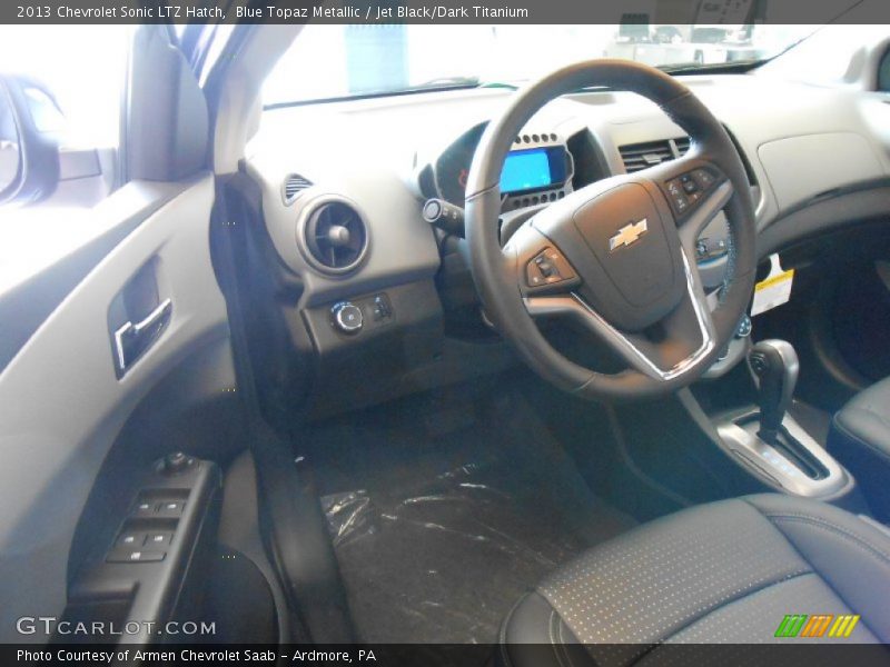 Blue Topaz Metallic / Jet Black/Dark Titanium 2013 Chevrolet Sonic LTZ Hatch