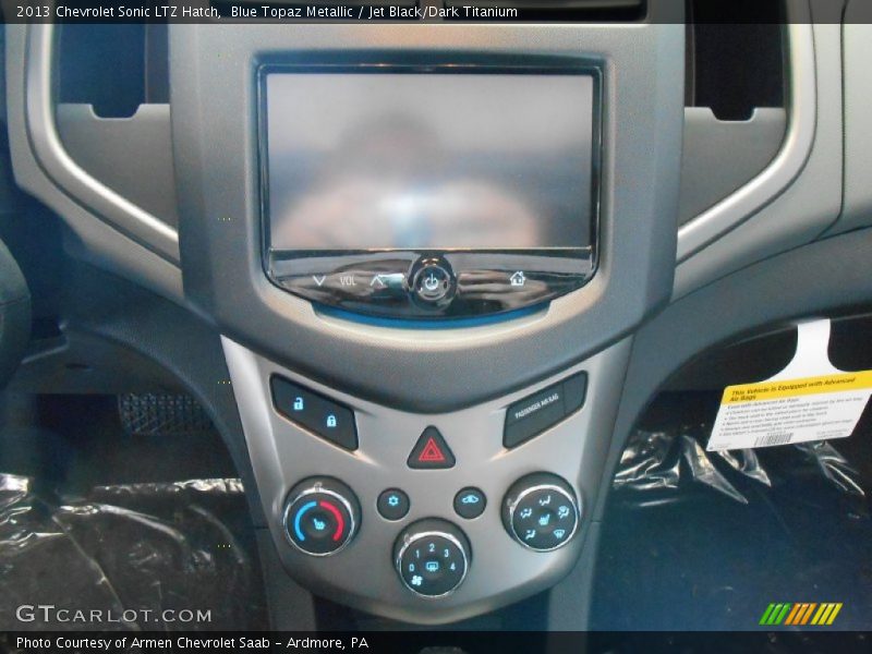 Blue Topaz Metallic / Jet Black/Dark Titanium 2013 Chevrolet Sonic LTZ Hatch