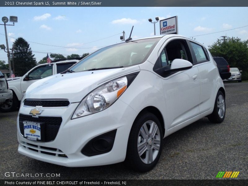 Summit White / Silver/Silver 2013 Chevrolet Spark LS