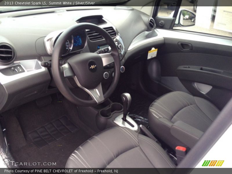 Summit White / Silver/Silver 2013 Chevrolet Spark LS