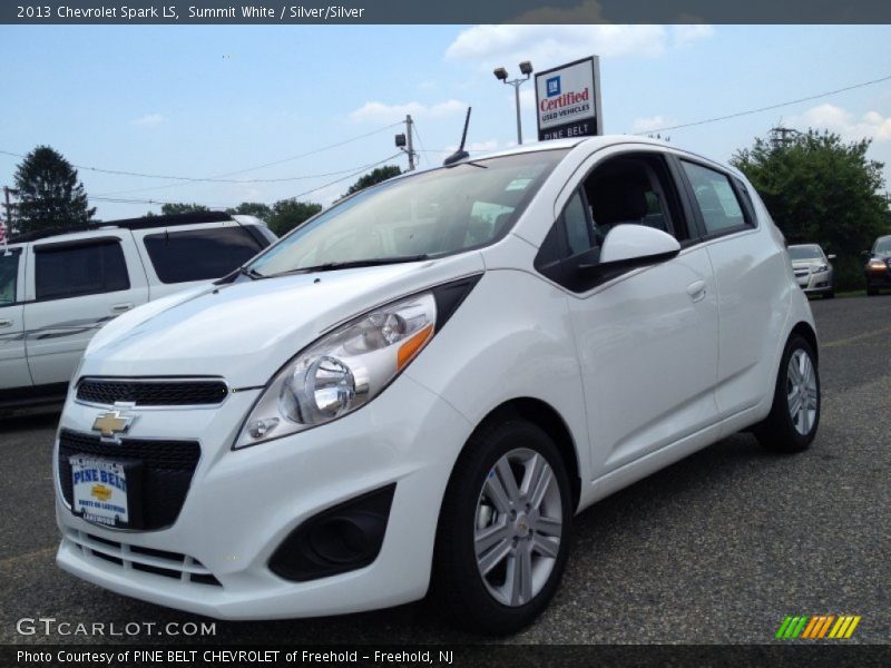 Summit White / Silver/Silver 2013 Chevrolet Spark LS
