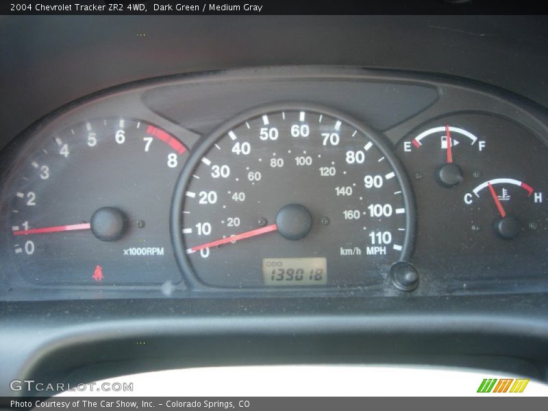 Dark Green / Medium Gray 2004 Chevrolet Tracker ZR2 4WD