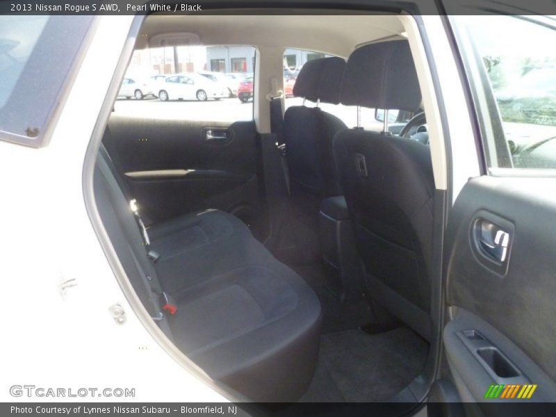 Pearl White / Black 2013 Nissan Rogue S AWD