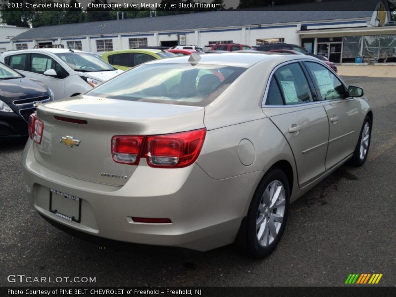 Champagne Silver Metallic / Jet Black/Titanium 2013 Chevrolet Malibu LT