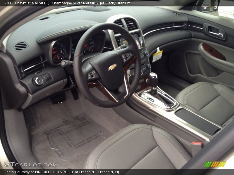 Champagne Silver Metallic / Jet Black/Titanium 2013 Chevrolet Malibu LT