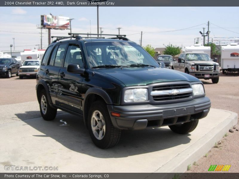 Dark Green / Medium Gray 2004 Chevrolet Tracker ZR2 4WD