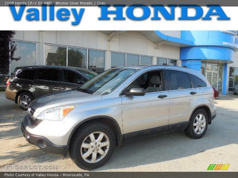 Whistler Silver Metallic / Gray 2008 Honda CR-V EX 4WD
