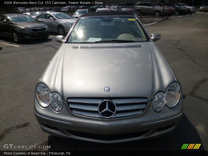 Pewter Metallic / Stone 2006 Mercedes-Benz CLK 350 Cabriolet