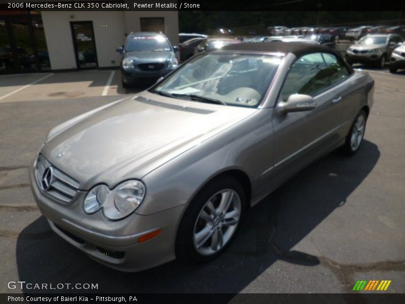Pewter Metallic / Stone 2006 Mercedes-Benz CLK 350 Cabriolet