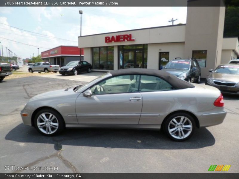 Pewter Metallic / Stone 2006 Mercedes-Benz CLK 350 Cabriolet