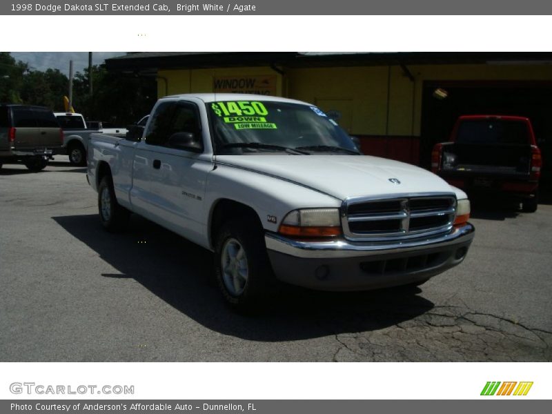 Bright White / Agate 1998 Dodge Dakota SLT Extended Cab