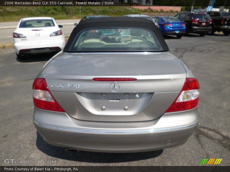 Pewter Metallic / Stone 2006 Mercedes-Benz CLK 350 Cabriolet