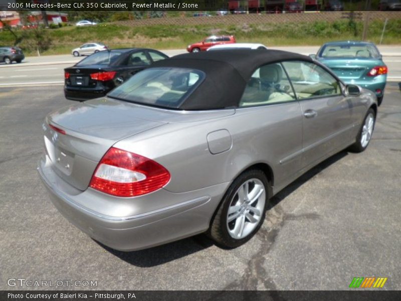 Pewter Metallic / Stone 2006 Mercedes-Benz CLK 350 Cabriolet