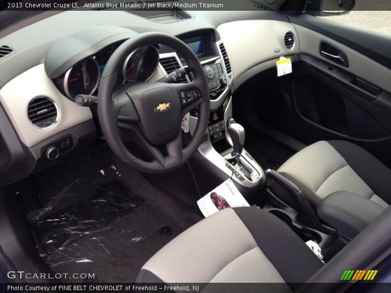 Atlantis Blue Metallic / Jet Black/Medium Titanium 2013 Chevrolet Cruze LS
