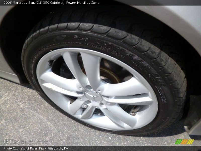 Pewter Metallic / Stone 2006 Mercedes-Benz CLK 350 Cabriolet