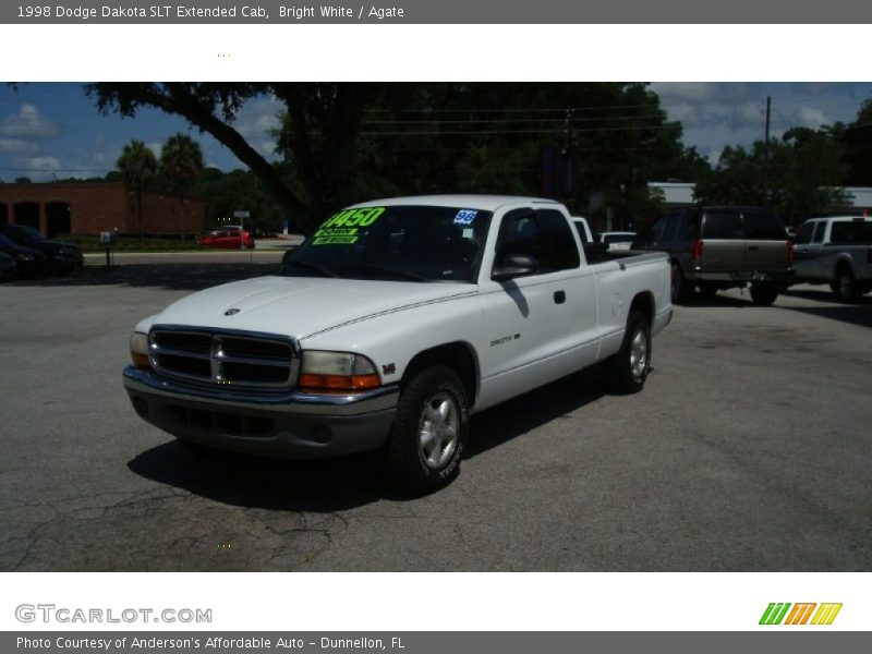 Bright White / Agate 1998 Dodge Dakota SLT Extended Cab