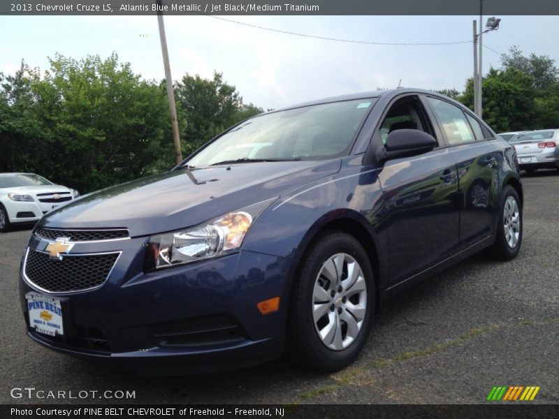 Atlantis Blue Metallic / Jet Black/Medium Titanium 2013 Chevrolet Cruze LS