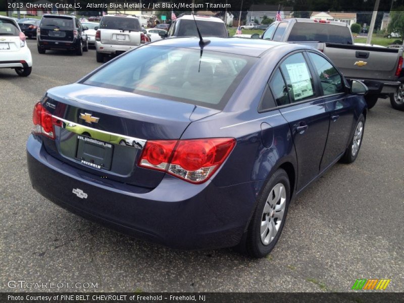 Atlantis Blue Metallic / Jet Black/Medium Titanium 2013 Chevrolet Cruze LS