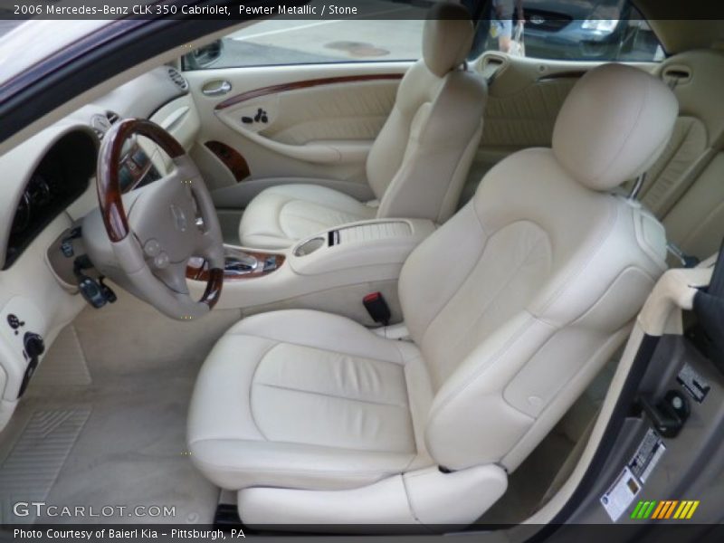 Pewter Metallic / Stone 2006 Mercedes-Benz CLK 350 Cabriolet